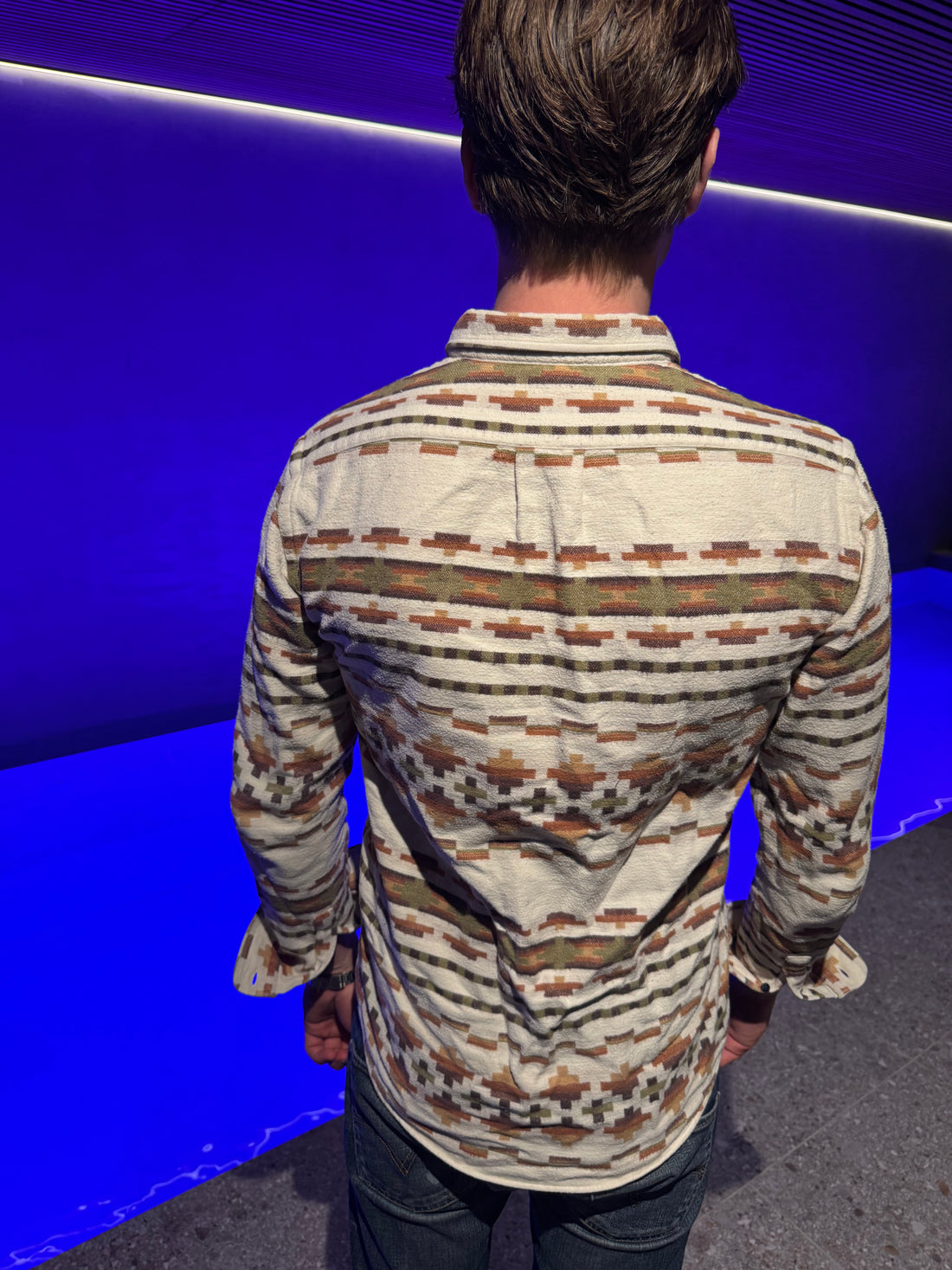 Libertine-Libertine Hunter Skjorte – Offwhite westernmønster S-M