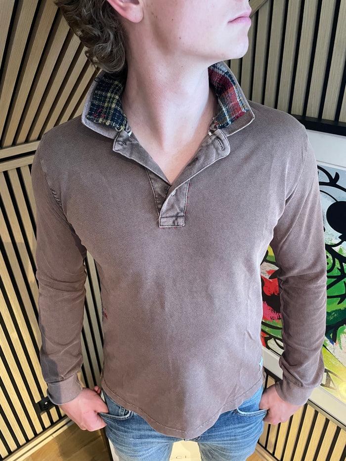 BoB genser med tweed krage