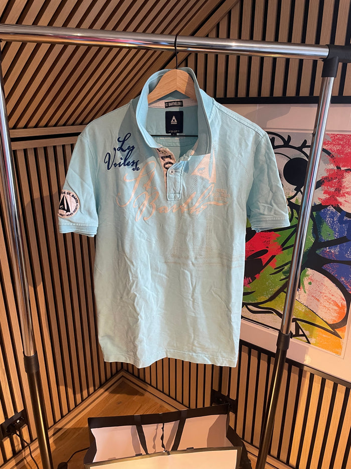 Gaastra – Lyseblå "Les Voiles de St. Barth 2012" Premium Piqué M