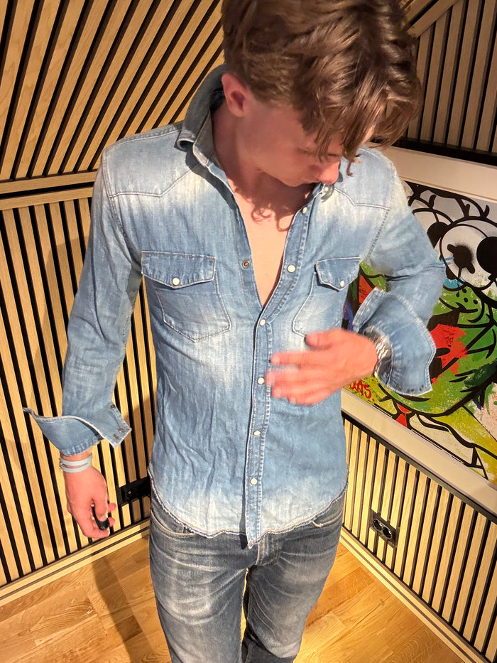 Denim Skjorte S-M
