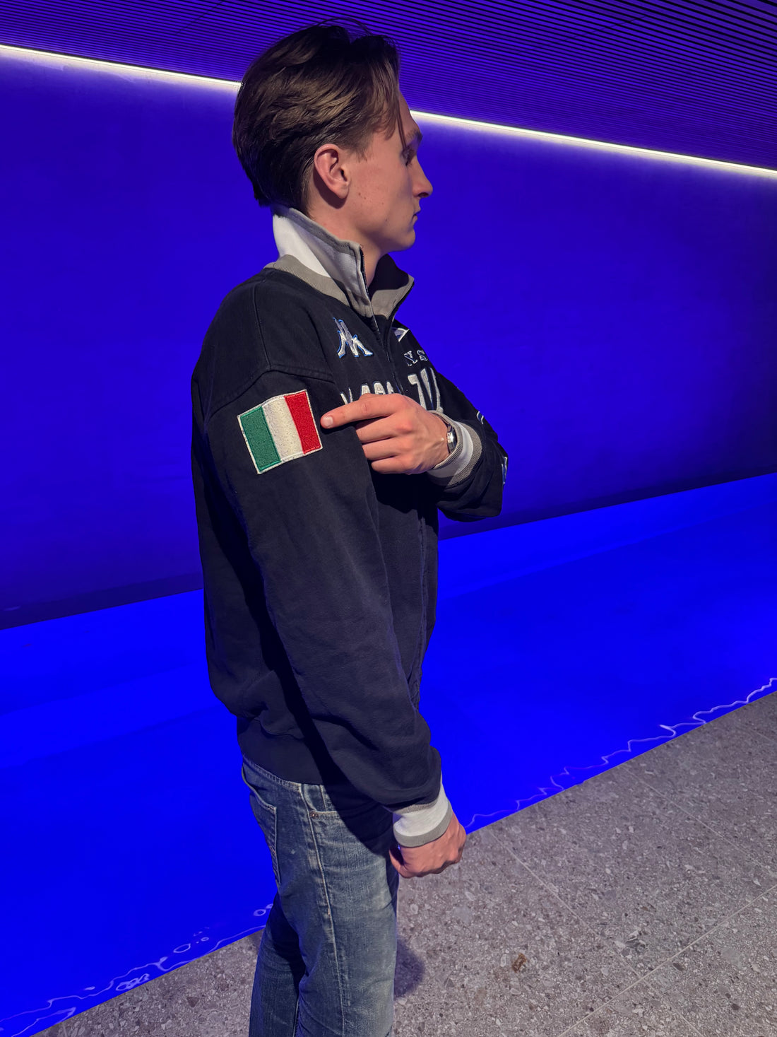 Kappa Mascalzone Latino Tracktop – Marineblå America's Cup-jakke L