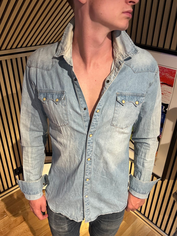Scotch & Soda Denim Skjorte Washed M