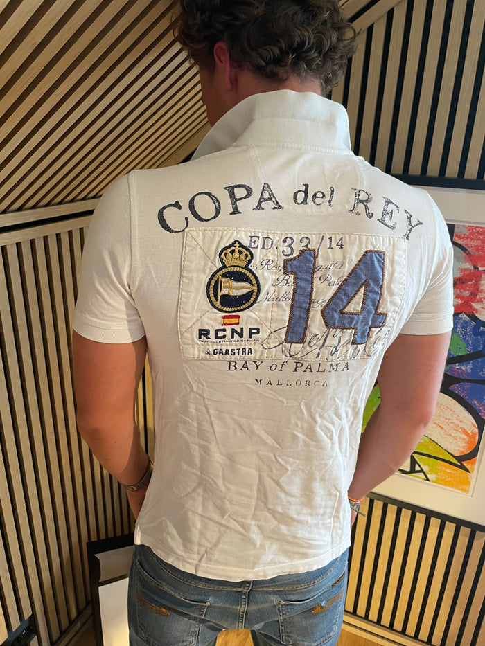 Gaastra – Hvit "Copa del Rey 14" Premium Piqué S
