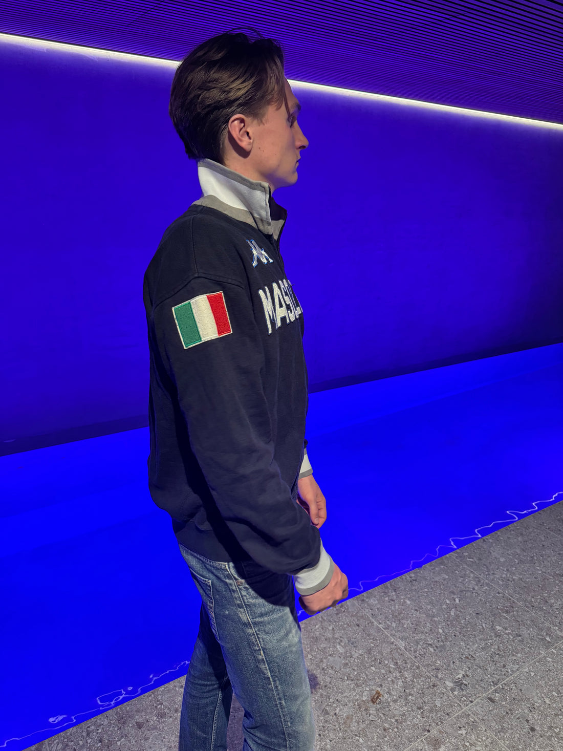 Kappa Mascalzone Latino Tracktop – Marineblå America's Cup-jakke L