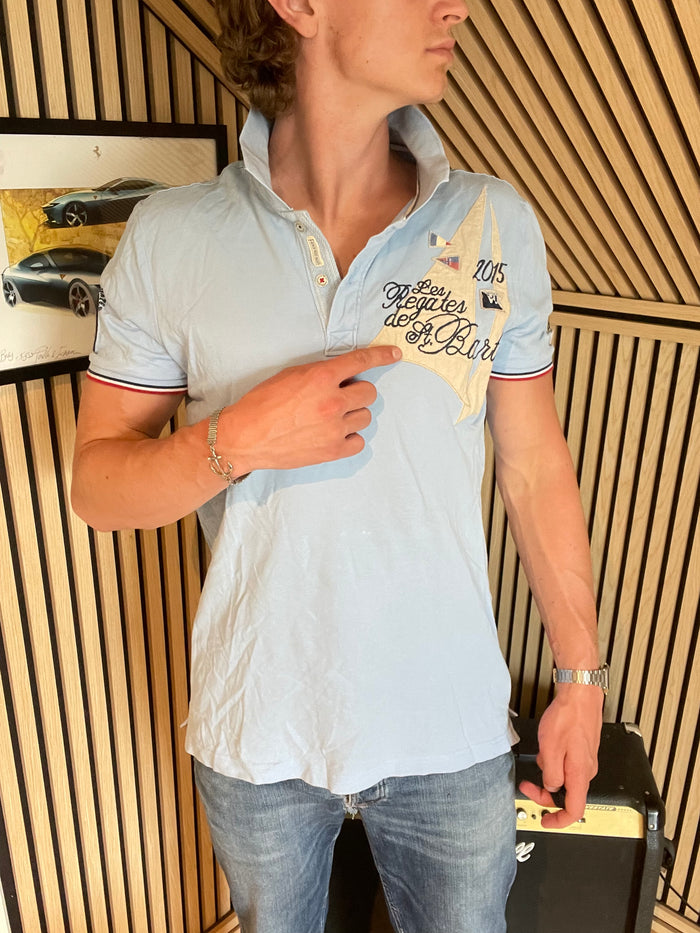 Gaastra – Lyseblå "Les Regates de St. Barth" Piqué